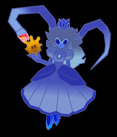 WIP Princess False Past, or what i call her shy blue princess peach