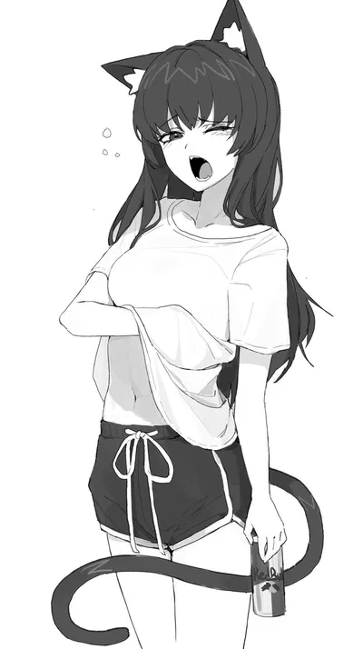 A Grumpy Catgirl