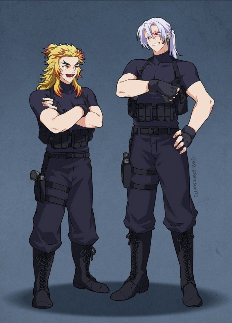 Kyojuro Rengoku and Tengen Uzui.