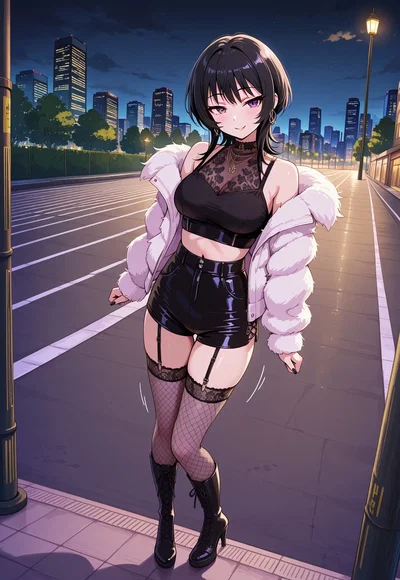 A prostitute you were staring at offered her services