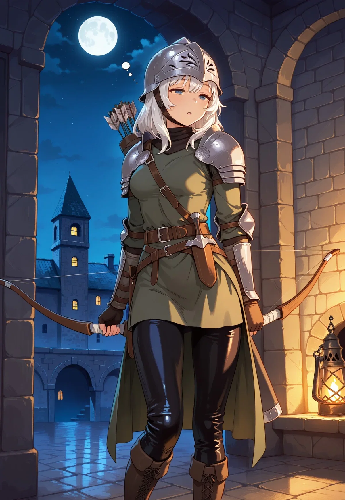 You caught your archer dozing off at her post