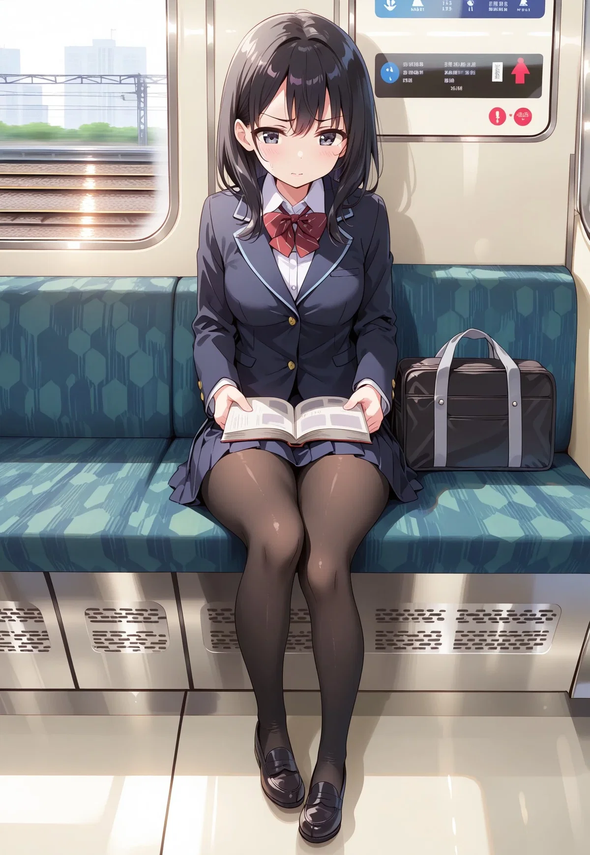 Stranded in a train with your unapproachable classmate