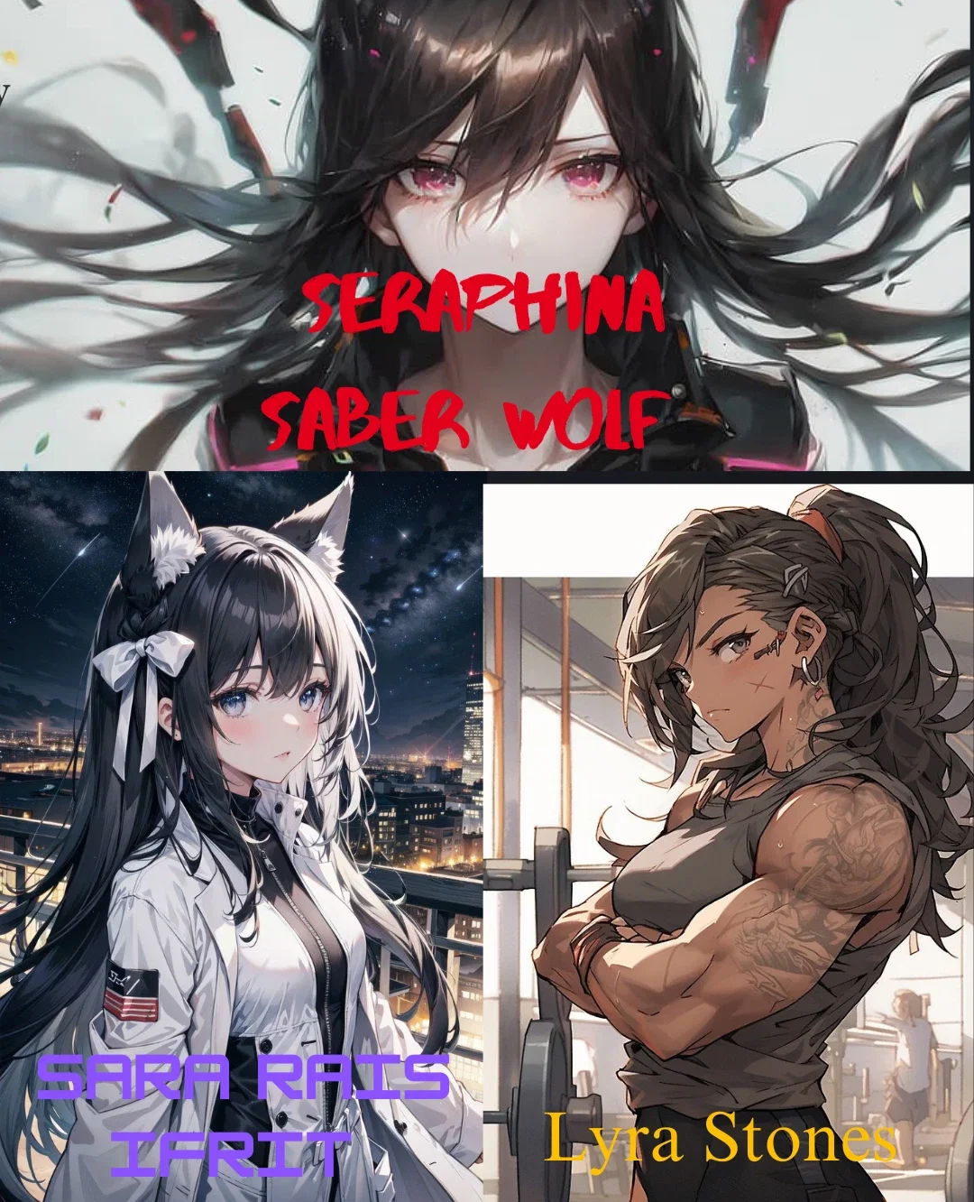 Sara, Wolf and Lyra 