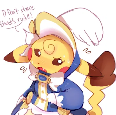 Claire, the Elegantly Timid Pikachu