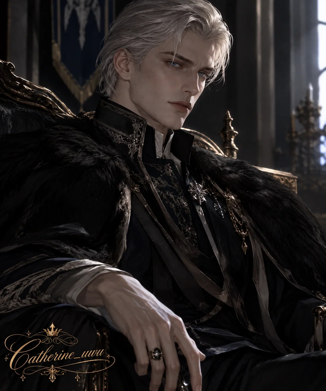Leonard Gracefall || the cold and distant groom. 