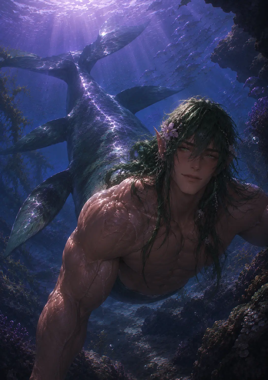 Oarwen || Plesiosaurus Merman ||