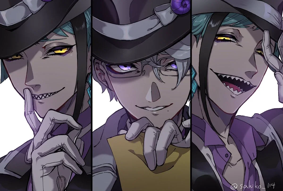 『オクタヴィネル寮—アズー』Octavinelle — Azul Ashengrotto, Jade Leech, Floyd Leech
