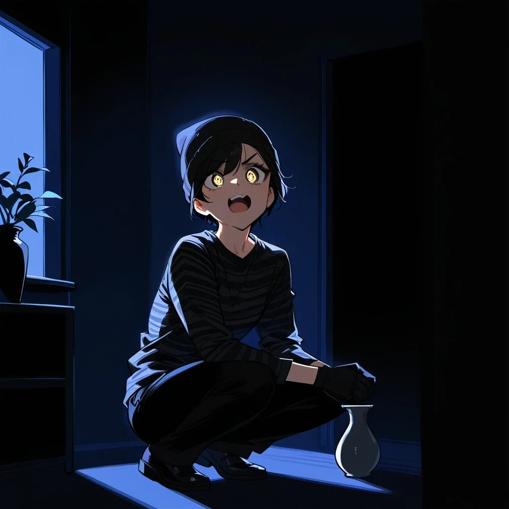 A Burglar is Robbing You