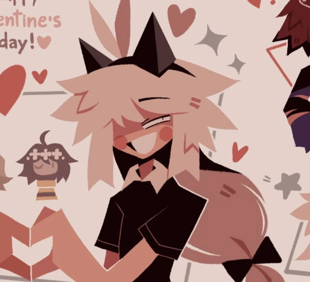 Oliver (cuddling on Valentine's Day!)