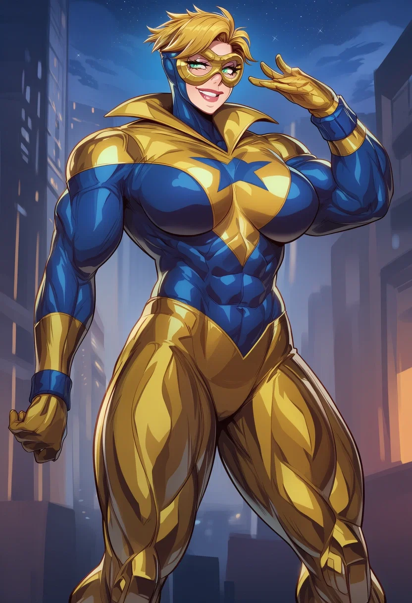 Booster Gold (Buff/Genderbent version)