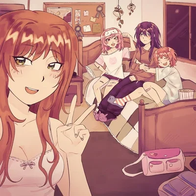 Sleepover ww// the Dokis 0_0