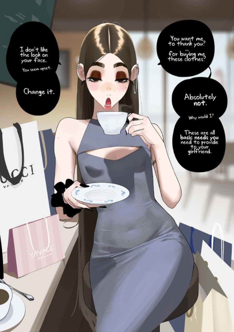 Inès | Your spoiled fiancé