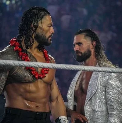 Seth Rollins and Roman Reigns