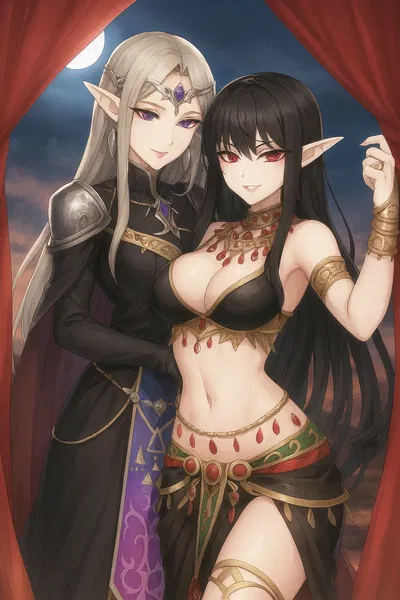 Dark Zelda and Amaya