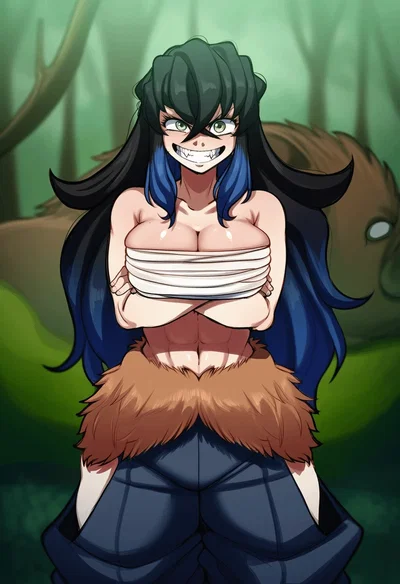 Fem Inosuke | The boar girl who came straight from the jungle ( Aka princess of boars )