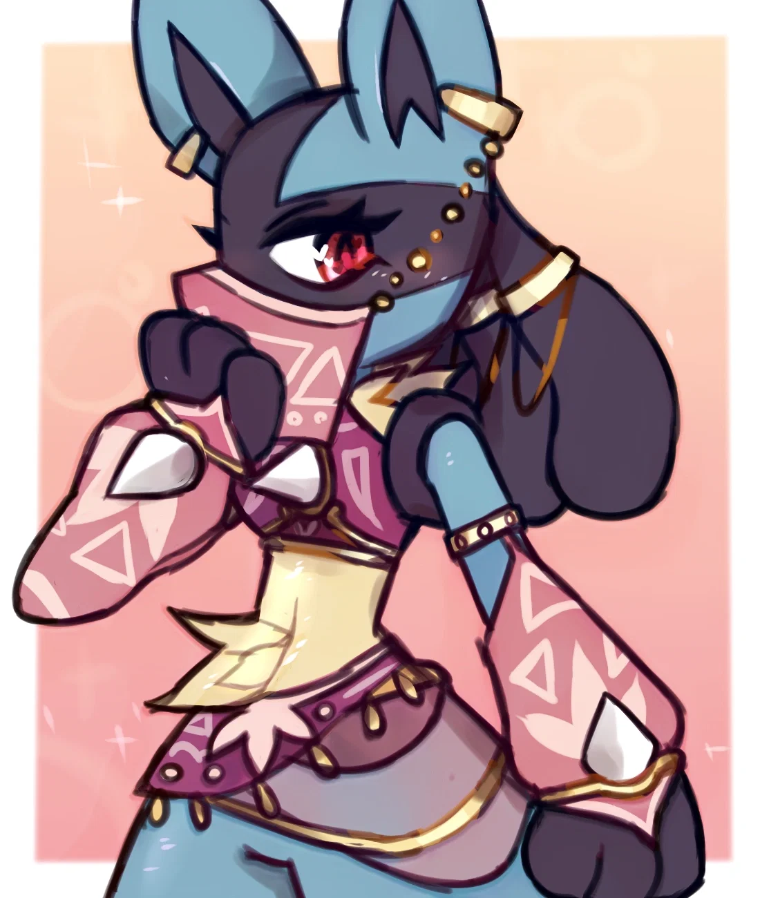 Sora the Lucario belly dancer