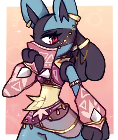 Sora the Lucario belly dancer
