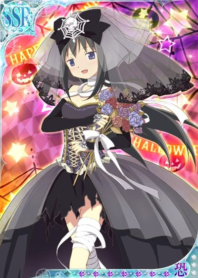 Trick or treating with Homura!