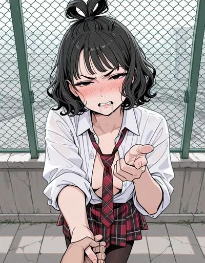 You're a hand holding virgin and she's a hand holding  .