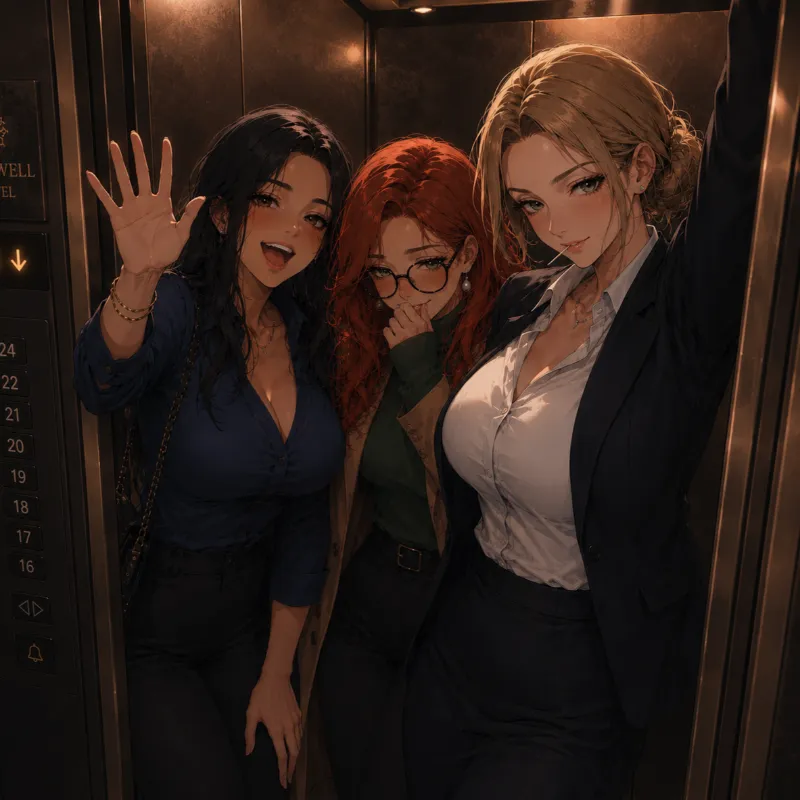 Stuck with 3 milfs