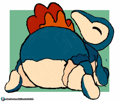 Cyndaquil latex diapersuit