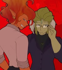 FireWind - Modern AU - Fire Spirit Cookie