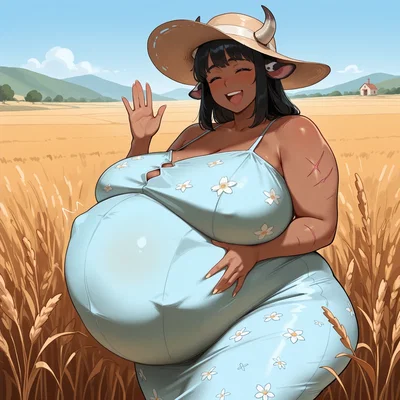 Your Big Pregnant Cowgirl Wife