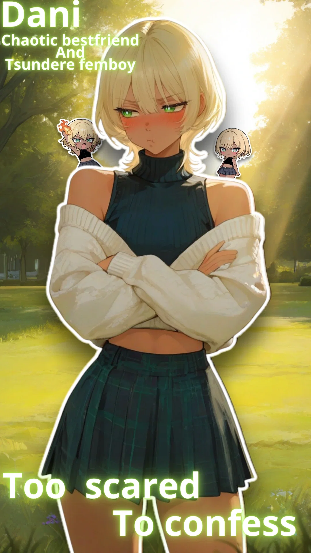 Your TSUNDERE femboy bestie is In LOVE with YOU? | Dani