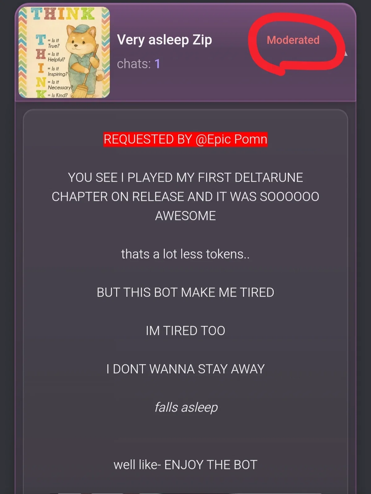 JohnFPE is gone...