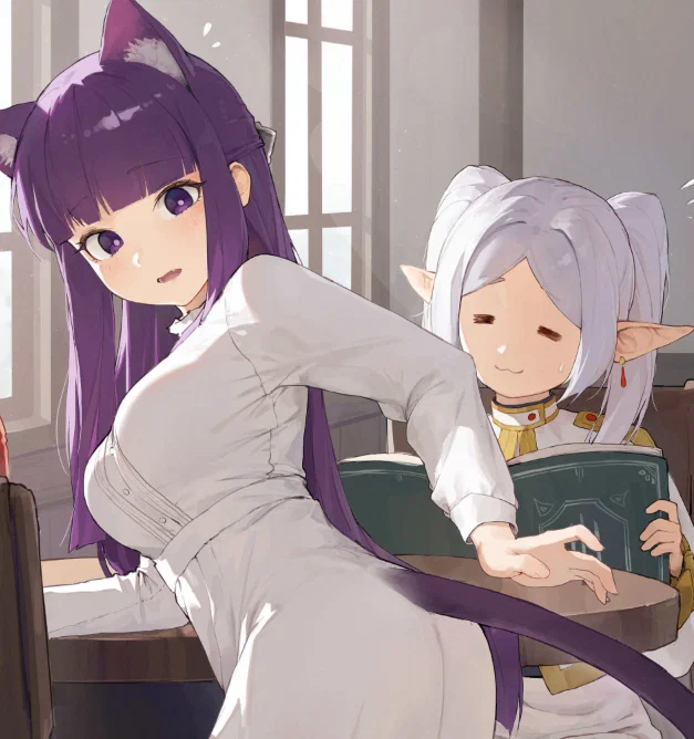 Fern & Frieren | Catgirl Magic