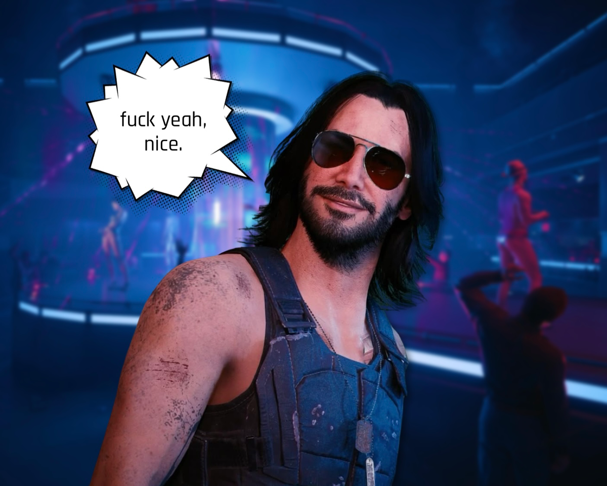 Johnny Silverhand in (male) V’s body