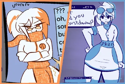 Anni Antivirus and Vivi virus. (poodleskapoodle)
