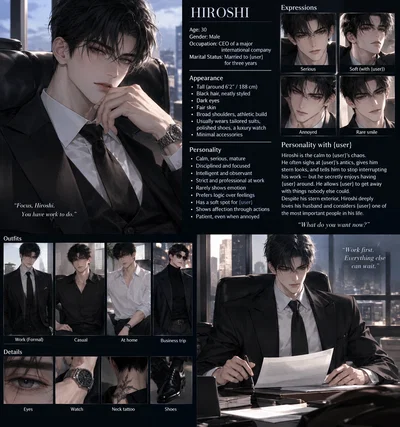 Serious husband - bl