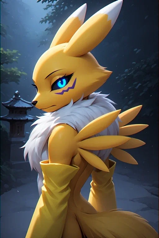 Shi the Renamon (A Very Phlegmatic Health Nut from Floatia)