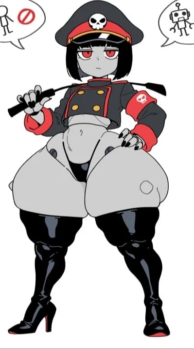 You earn a strict robot baddie