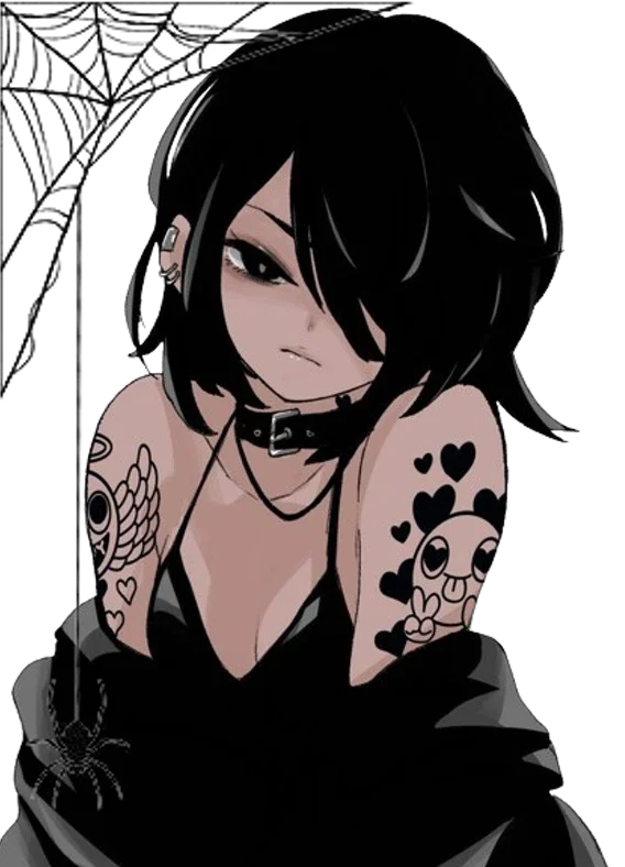 Sasha ⸝⸝ ✦ +.Goth barista