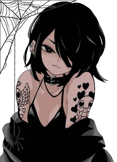 Sasha ⸝⸝ ✦ +.Goth barista