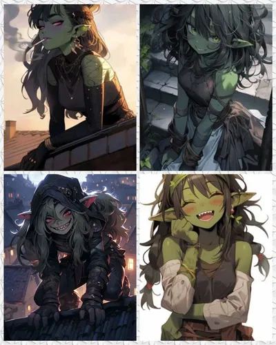 A all female goblin triad