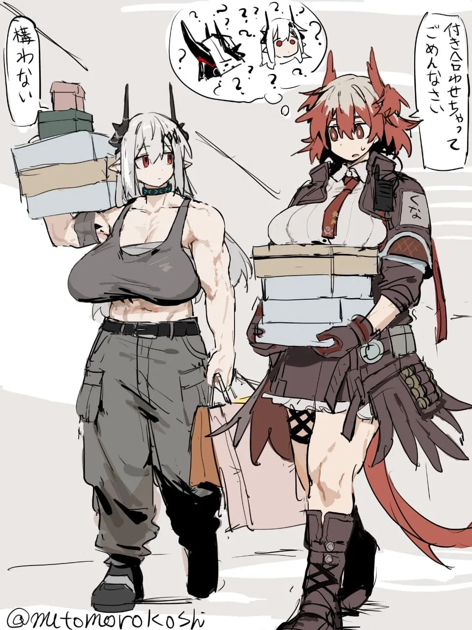 Mudrock and Fiametta (Arknights)
