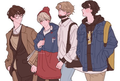 4 guys is roommates