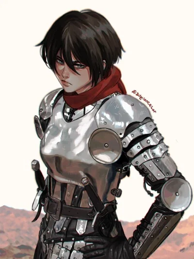 You ahh guy looking female knight (that is also your bodyguard)