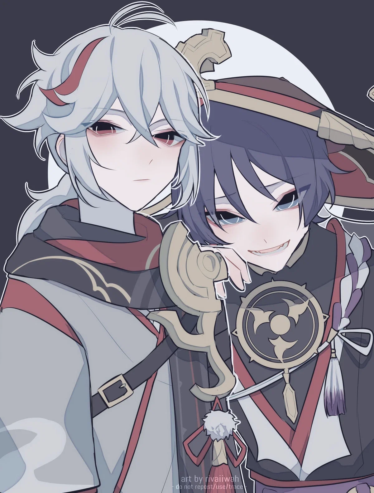 Scaramouche and Kazuha 