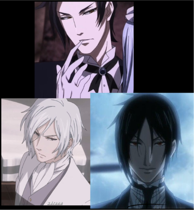 Claude Faustus, Sebastian Michaelis and Ash Landers 