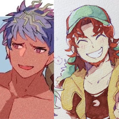 Q-Taro Burgerberg and Naomichi Kurumada