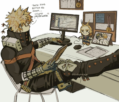 Katsuki Bakugo || Your boss