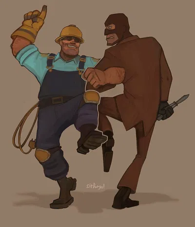 Spy and Engineer (tf2)