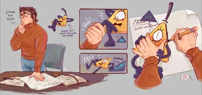 Bill Cipher! {user needed a straight edge}