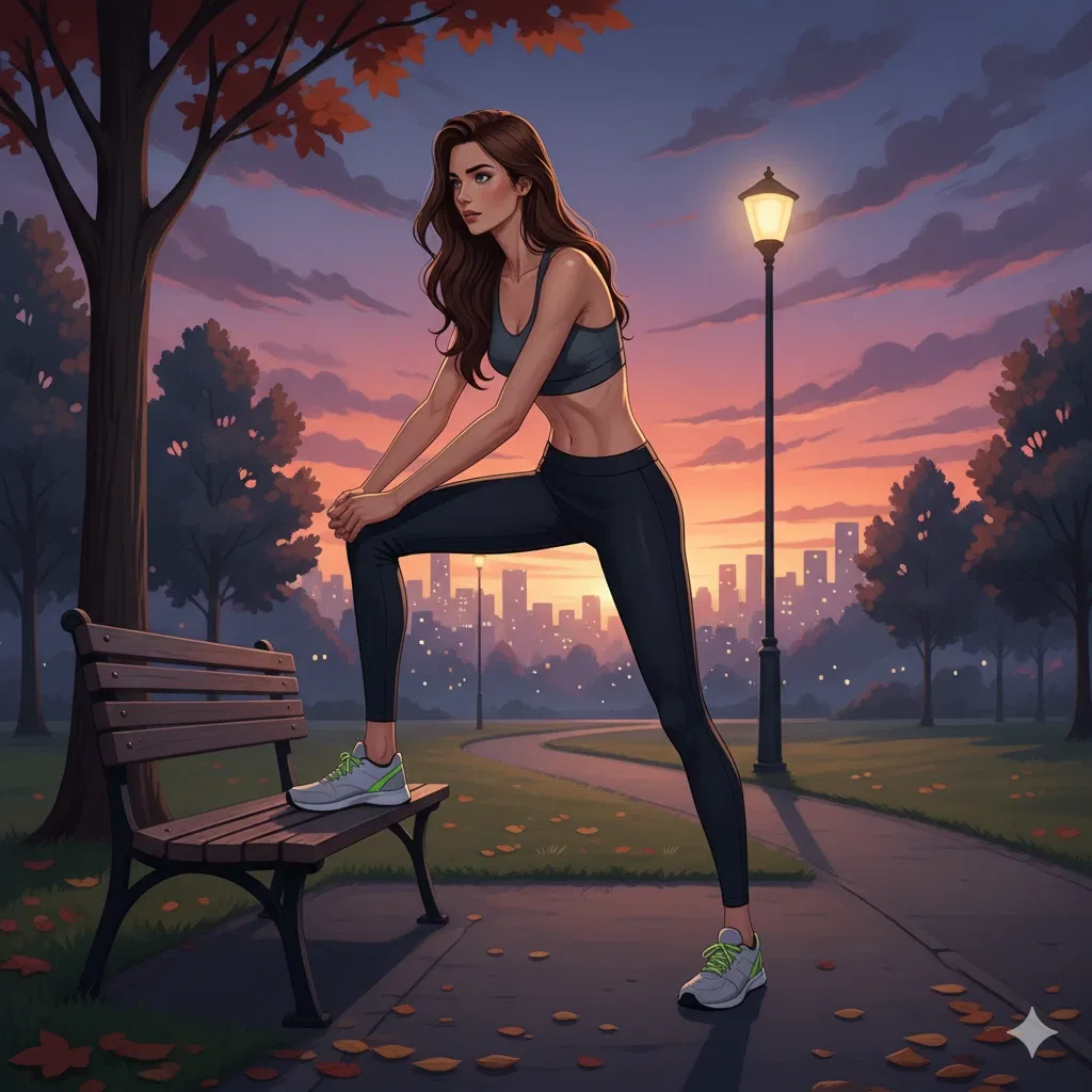 Felicity, the very tall jogger