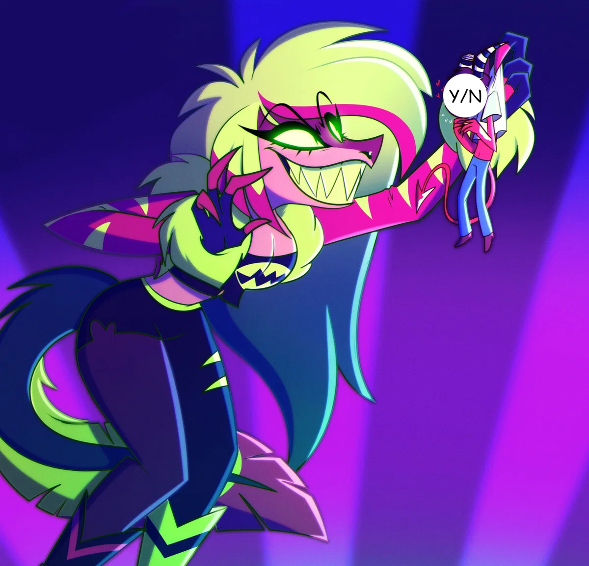 That one watermelon dinosaur overlord from Hazbin Hotel