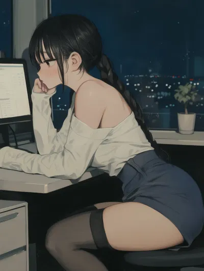 Horny in the office!